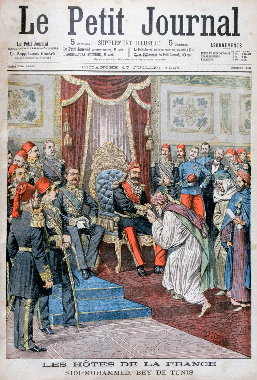 Audiência com Muhammad IV al-Hadi, o Bey de Tunis, 1904 de Unbekannt