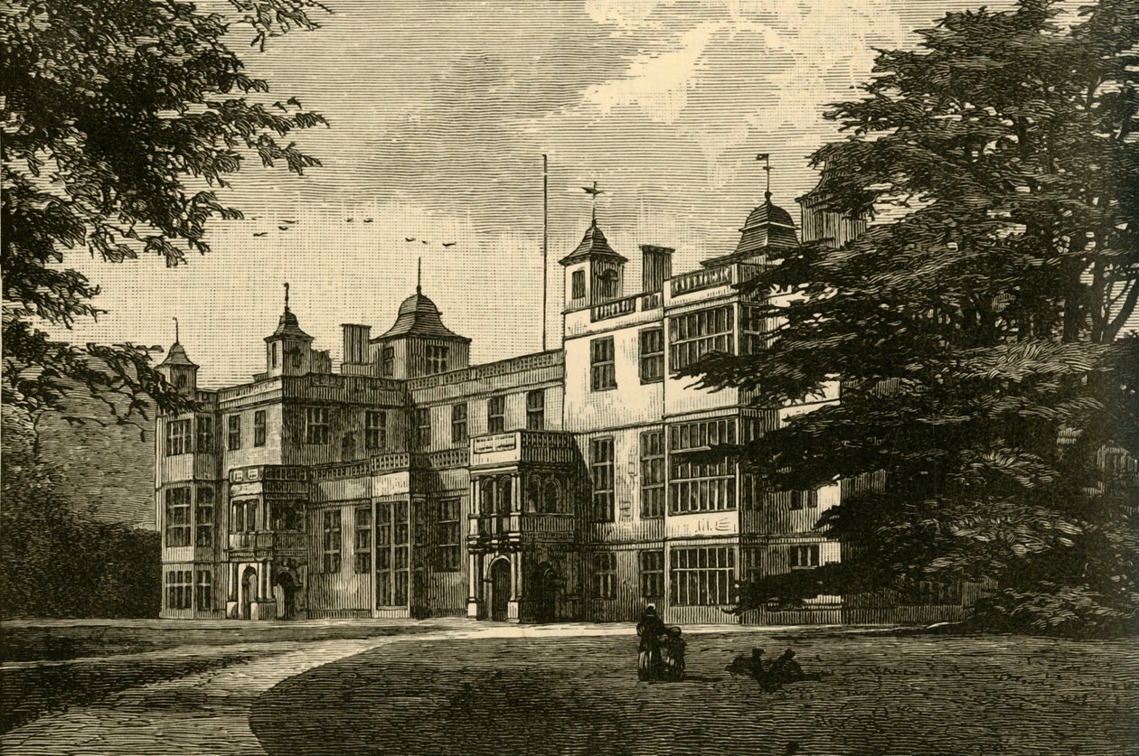 Audley End, Frente Ocidental, 1898. de Unbekannt