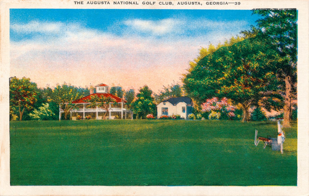 Casa do clube de golfe nacional de Augusta, c1935 de Unbekannt