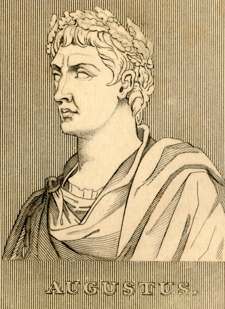 Augusto, 63 aC-14 dC, 1830. de Unbekannt
