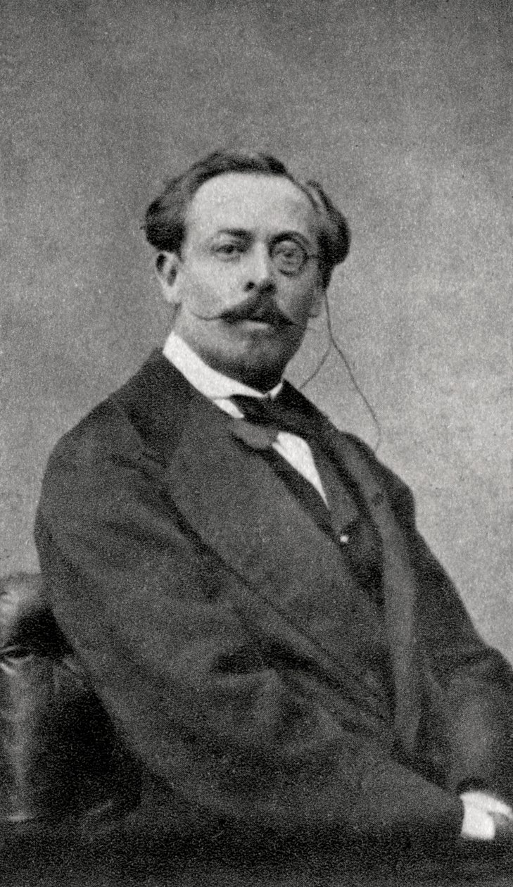 Aurelien Scholl, autor e jornalista francês, 1868 de Unbekannt