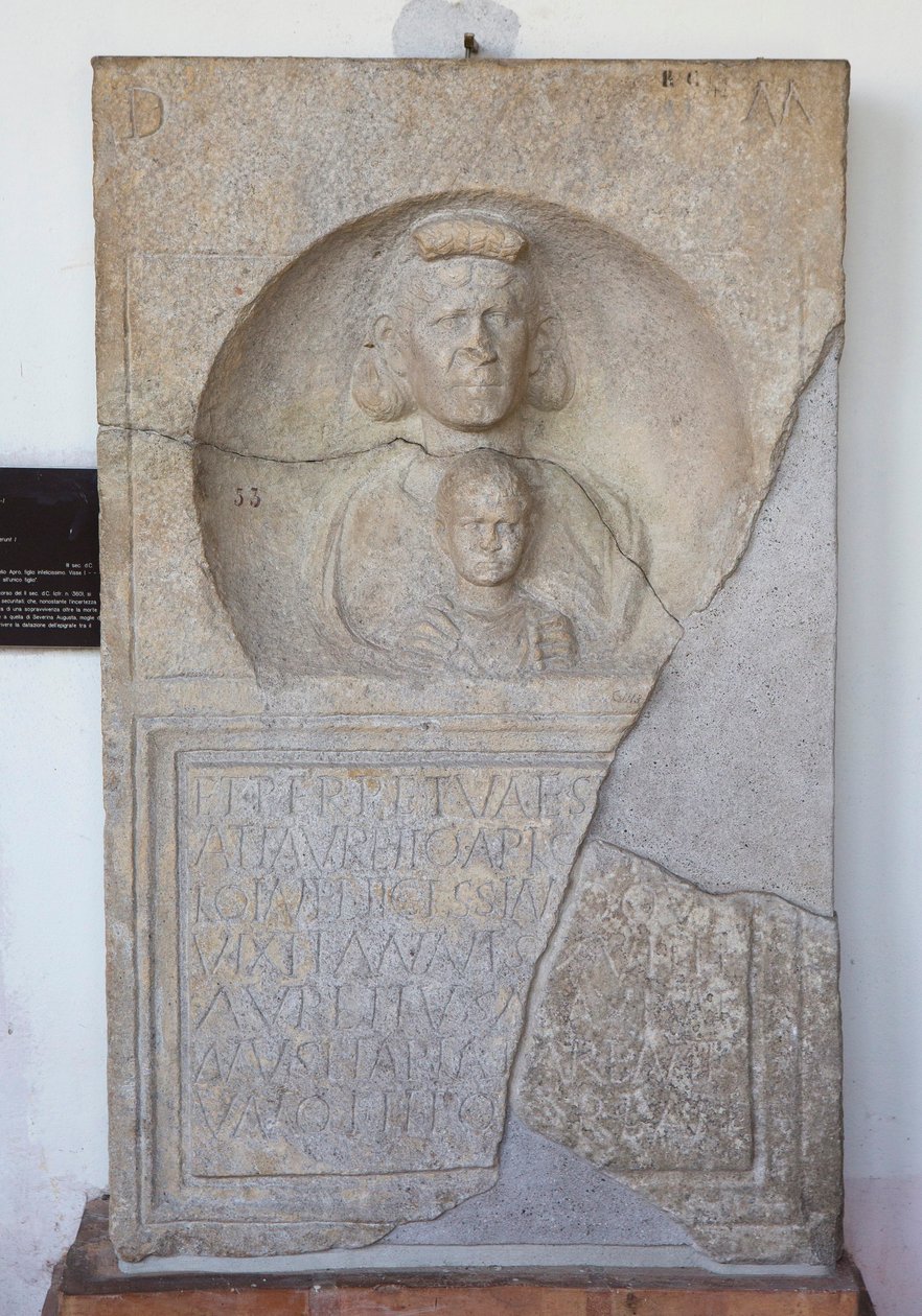 Aurelius Apius, estela de Unbekannt