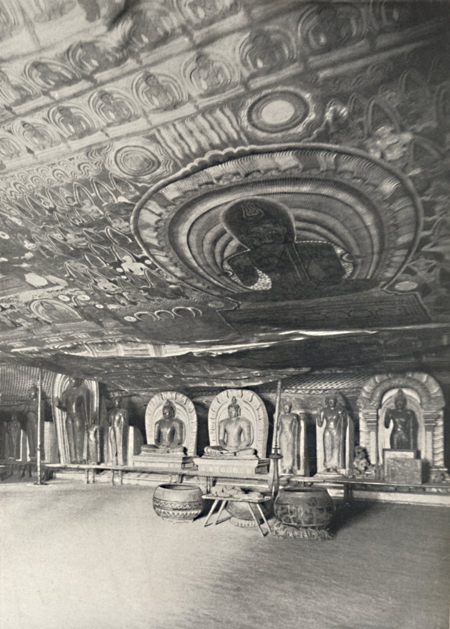 Dos templos rochosos de Dambulla, 1926 de Unbekannt