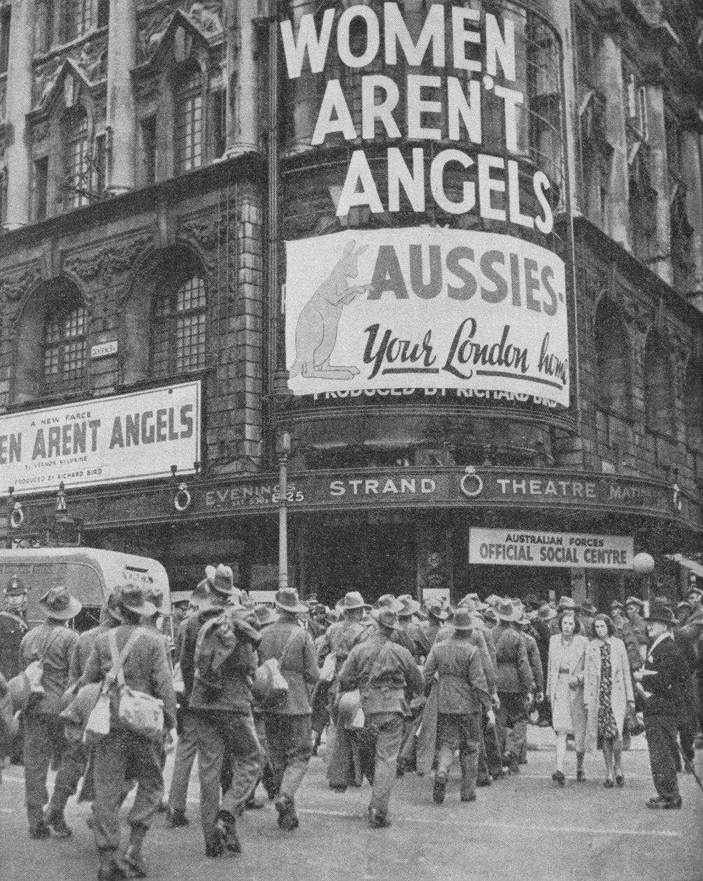Soldados australianos em alguns dias partem em Londres, 1940, 1940 de Unbekannt