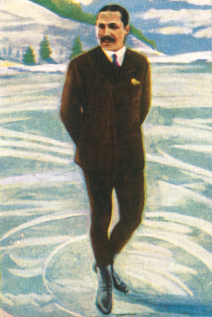 Patinador artística austríaco Willi Böckl, 1928. de Unbekannt