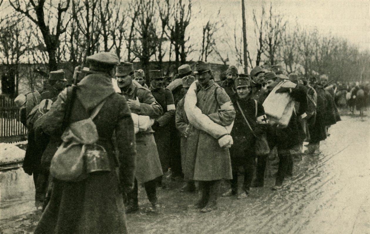 Prisioneiros austríacos, Przemysl, março de 1915, c1920. de Unbekannt