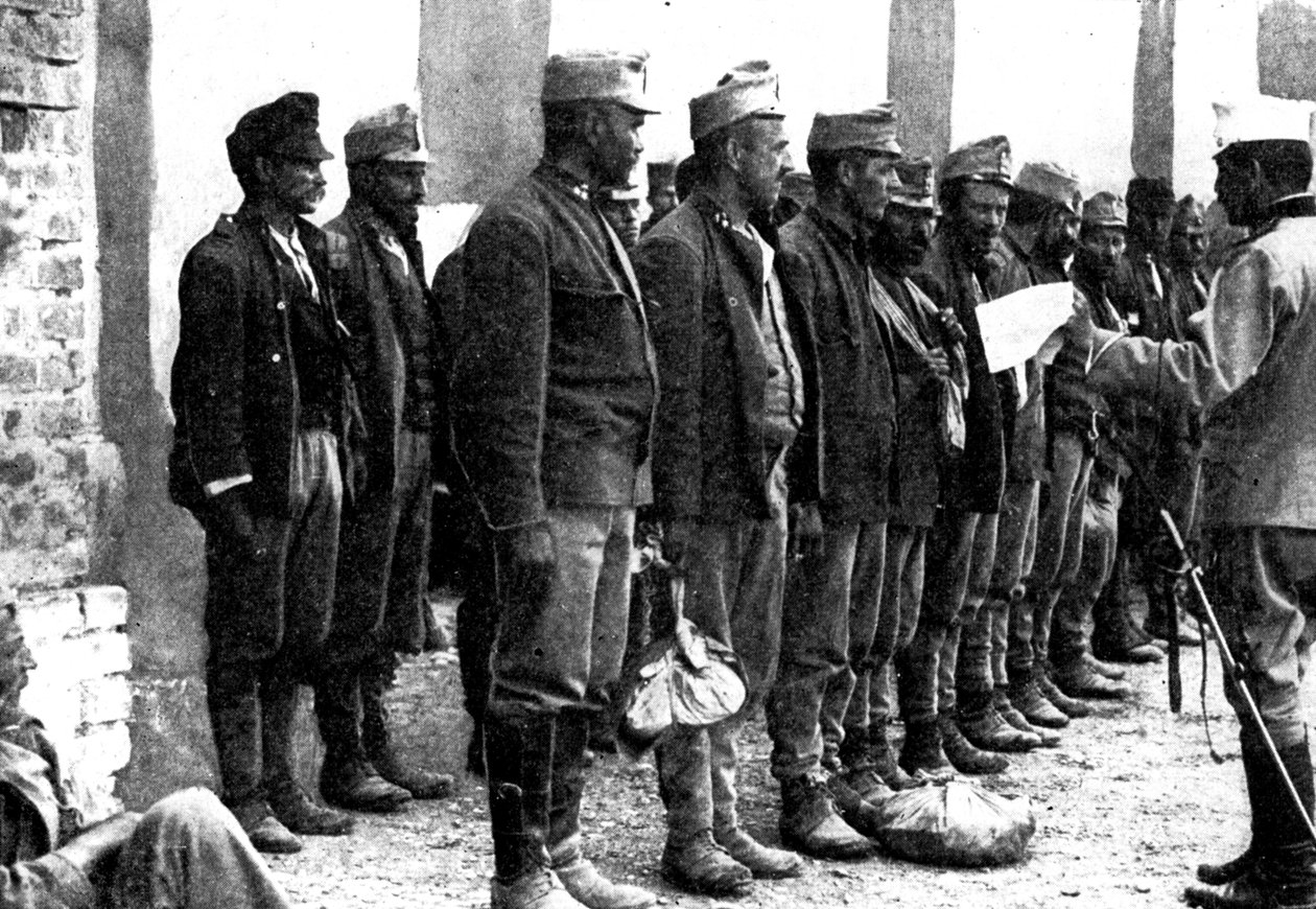 Tropas austríacas se rendem sem disparar um tiro, 1914 de Unbekannt
