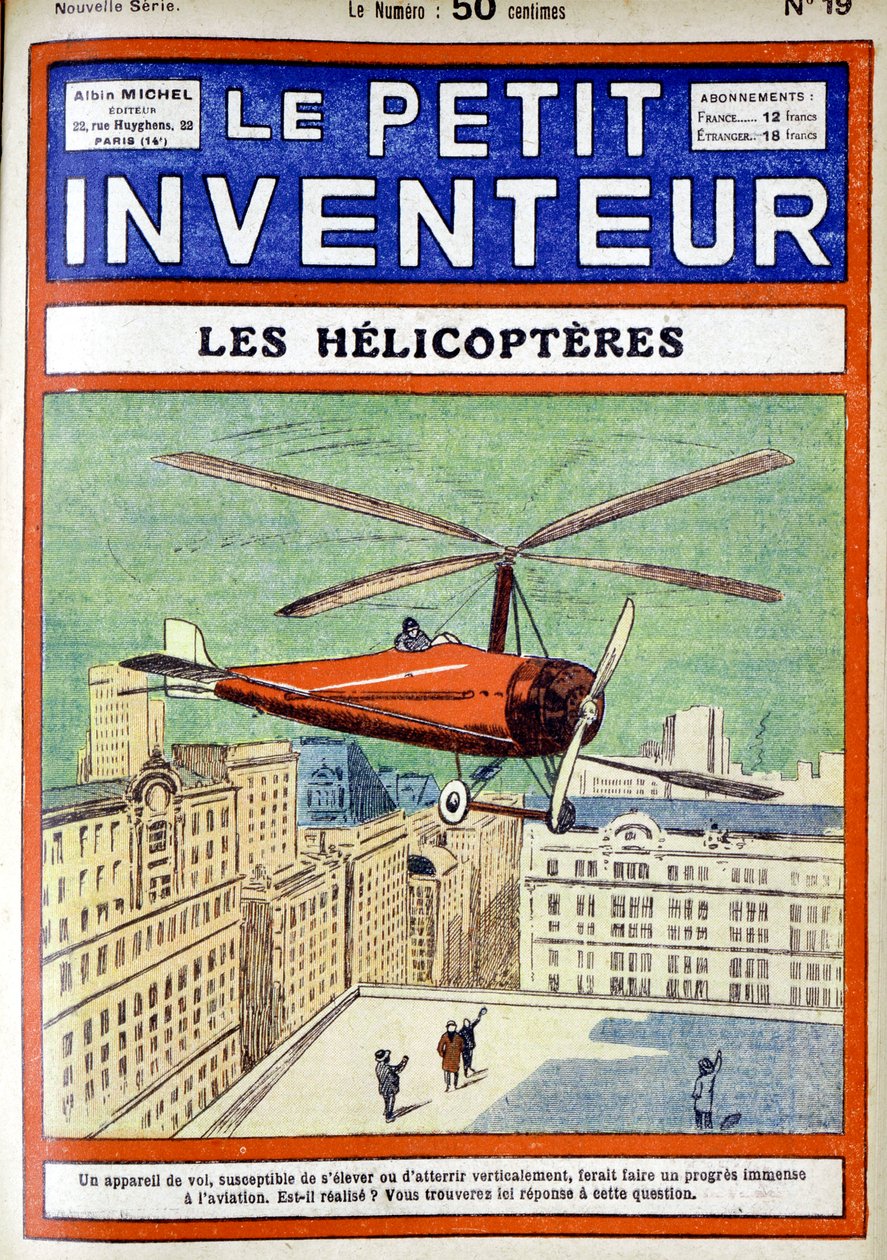 Autogiro, projetado pelo engenheiro espanhol Juan de la Cierva, 1928 de Unbekannt