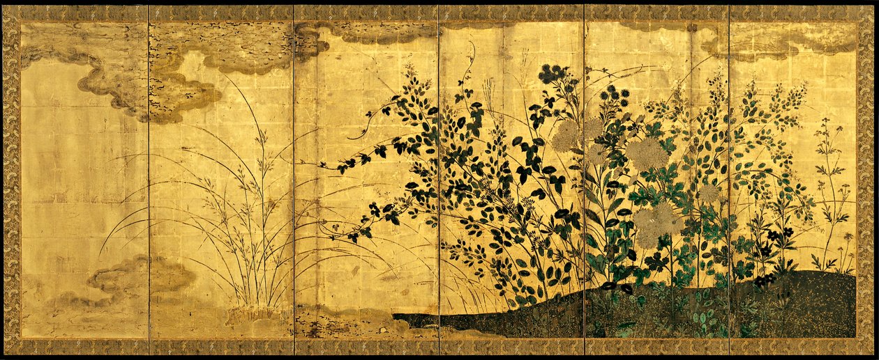 Paisagem do outono com gansos selvagens, c. 1650 de Unbekannt