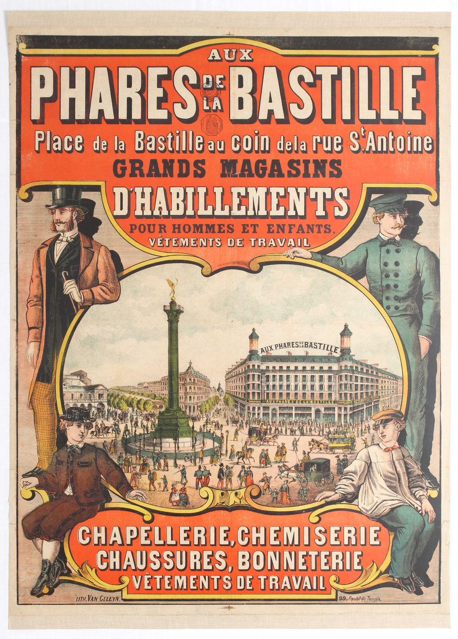 Nos faróis da Bastilha, década de 1890. de Unbekannt