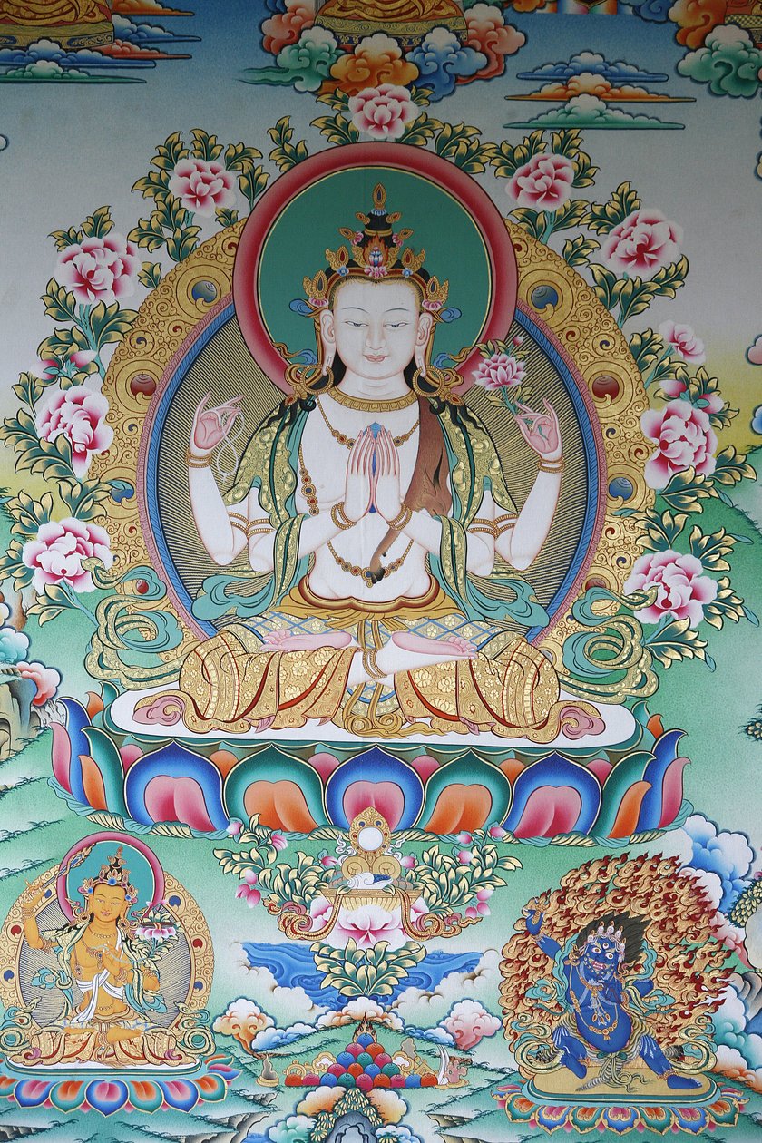 Avalokitesvara, buda da compaixão, Kathmandu, Nepal de Unbekannt