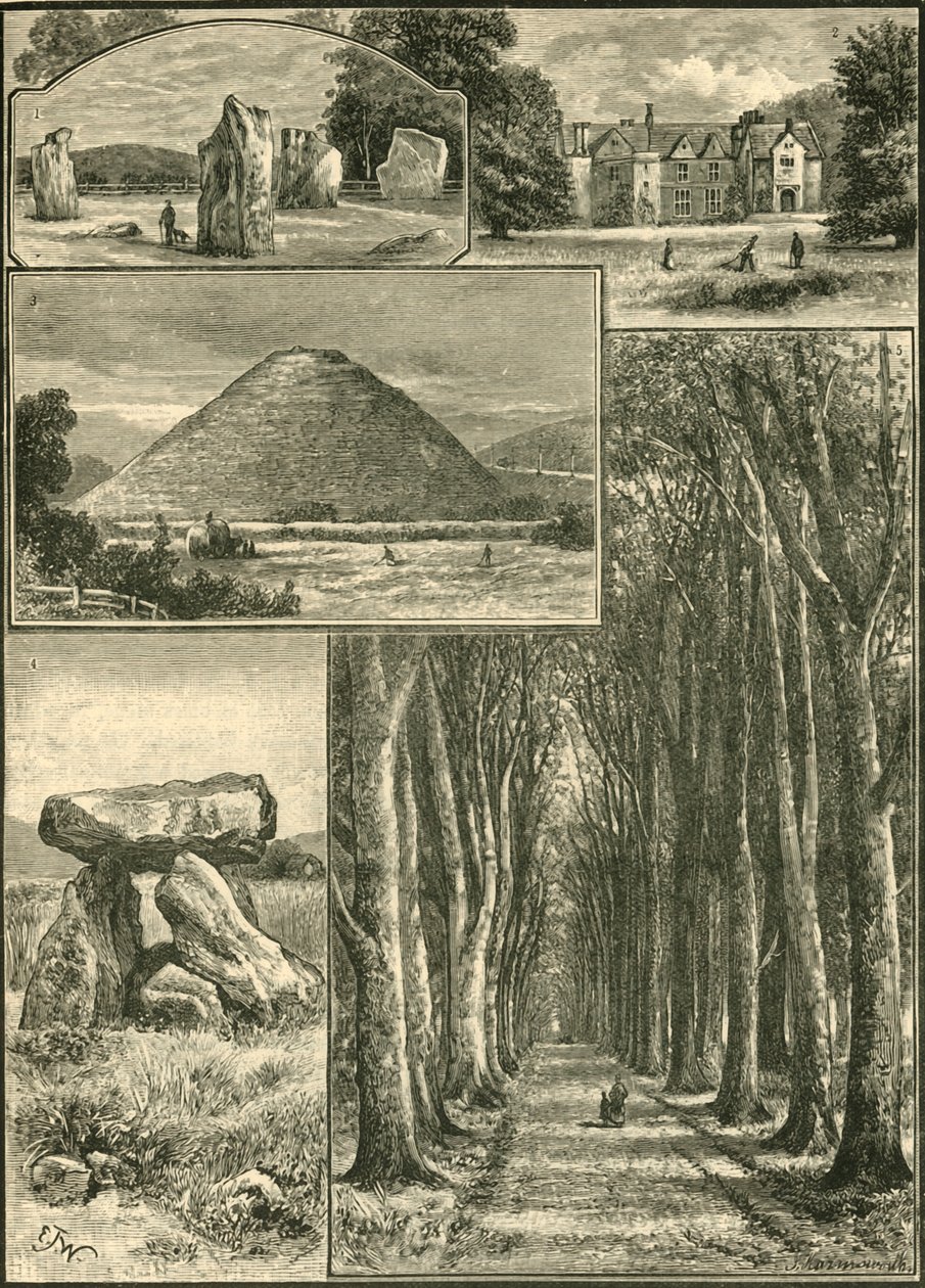 Avebury. Littlecote. Silbury. Covil do demônio. Grand Avenue, 1898. de Unbekannt