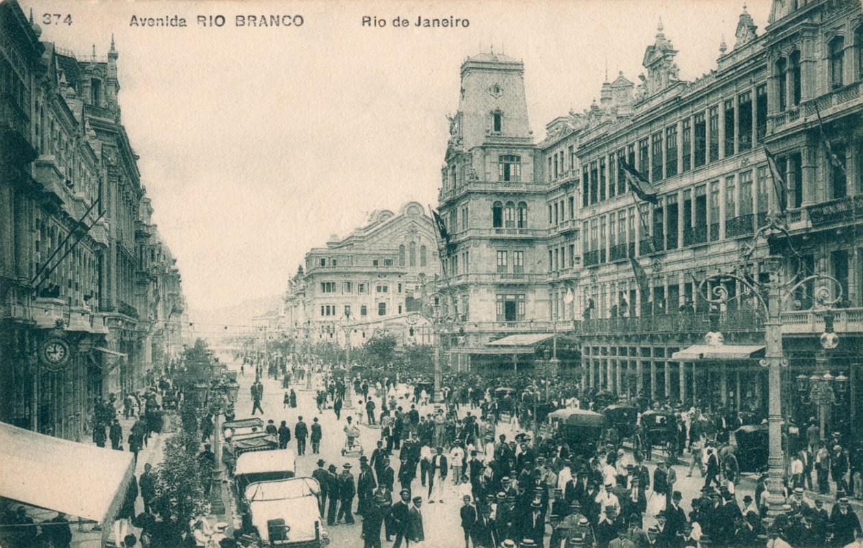 Avenida Rio Branco - Rio de Janeiro, c1910 de Unbekannt