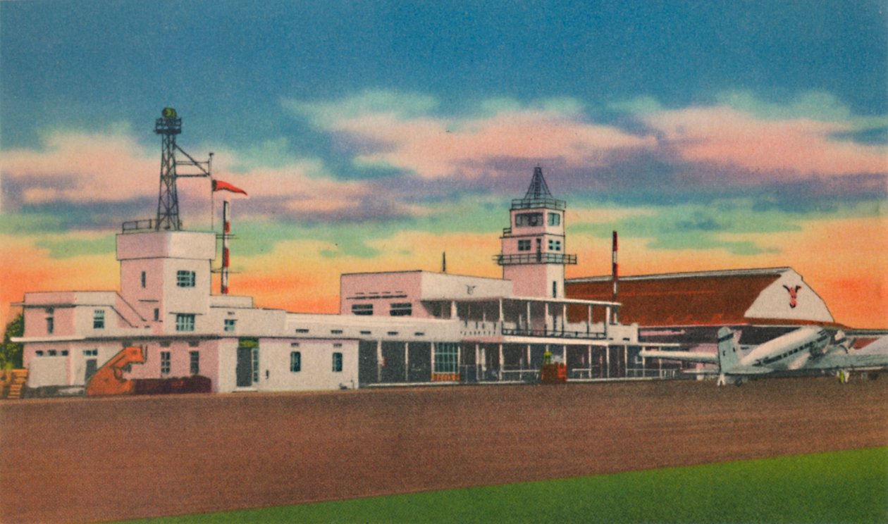 Aeroporto de Avianca Aerovias Nacionales da Colômbia Barranquilla, c1940s de Unbekannt