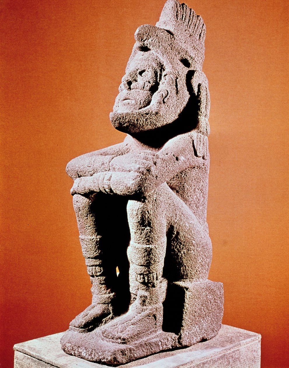 Escultura asteca de uma figura masculina sentada, c1375-1521 de Unbekannt