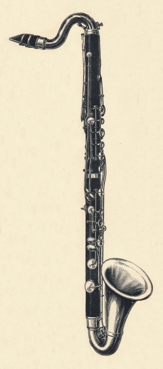 B Clarinete baixo, 1895. de Unbekannt