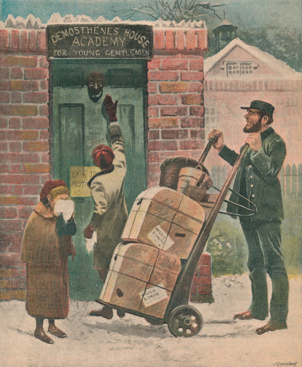 De volta à escola, 1895. de Unbekannt