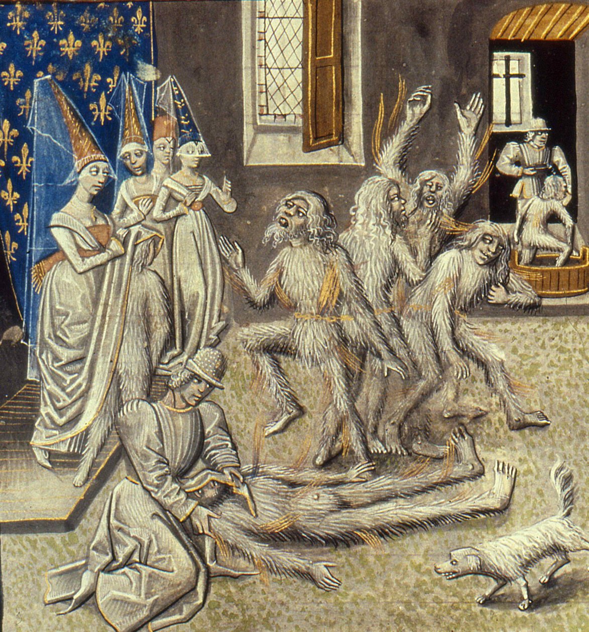 Miniatura de Bola de Ardentes das Grandes Crônicas da França por Jean Froissart, século XV. de Unbekannt
