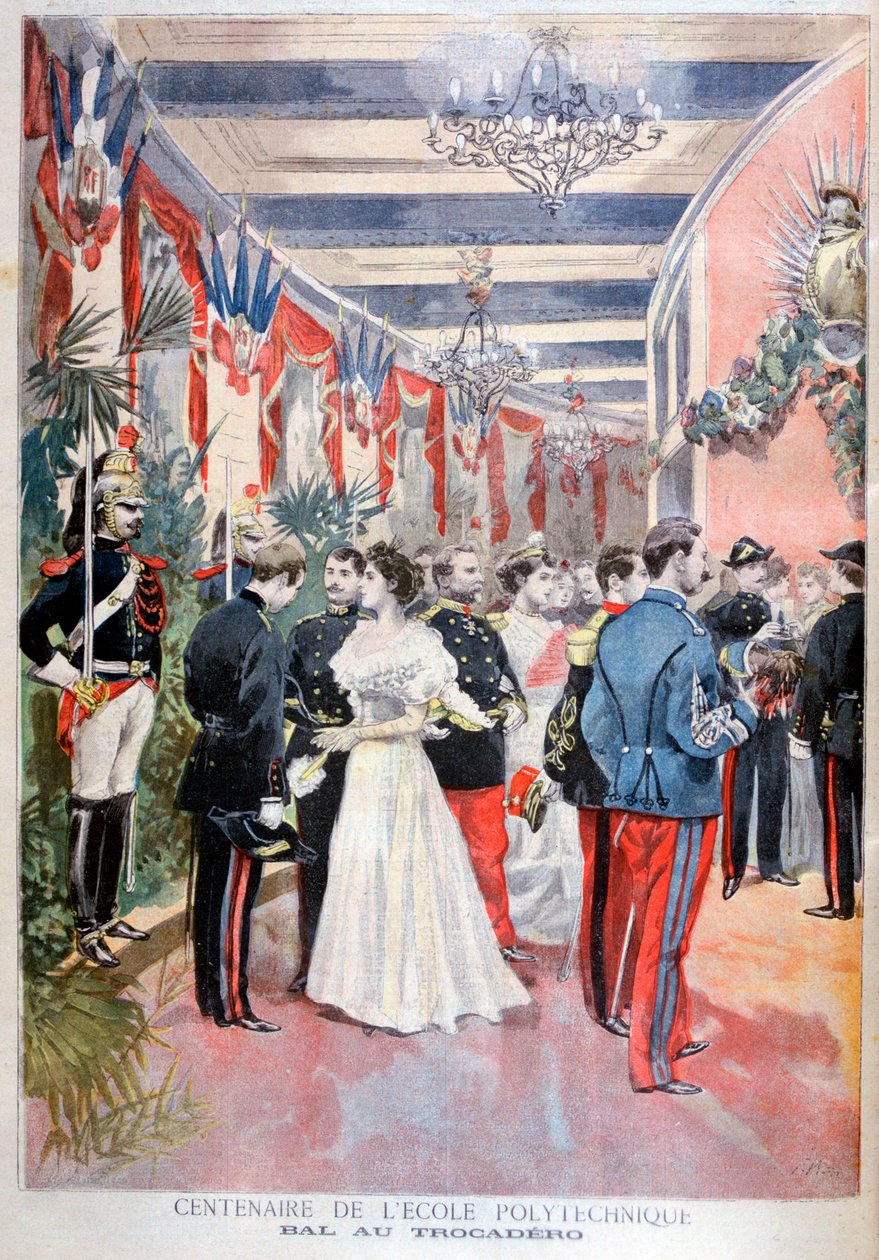 Baile comemorando um século da escola politécnica de Trocadero, Paris, 1894 de Unbekannt