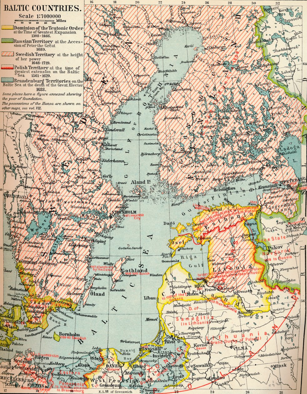 Países Bálticos, c1907, 1907 de Unbekannt