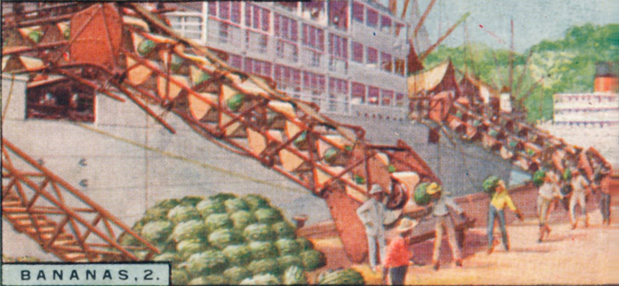 Bananas 2. - Carregando um navio a vapor, Costa Rica, 1928 de Unbekannt