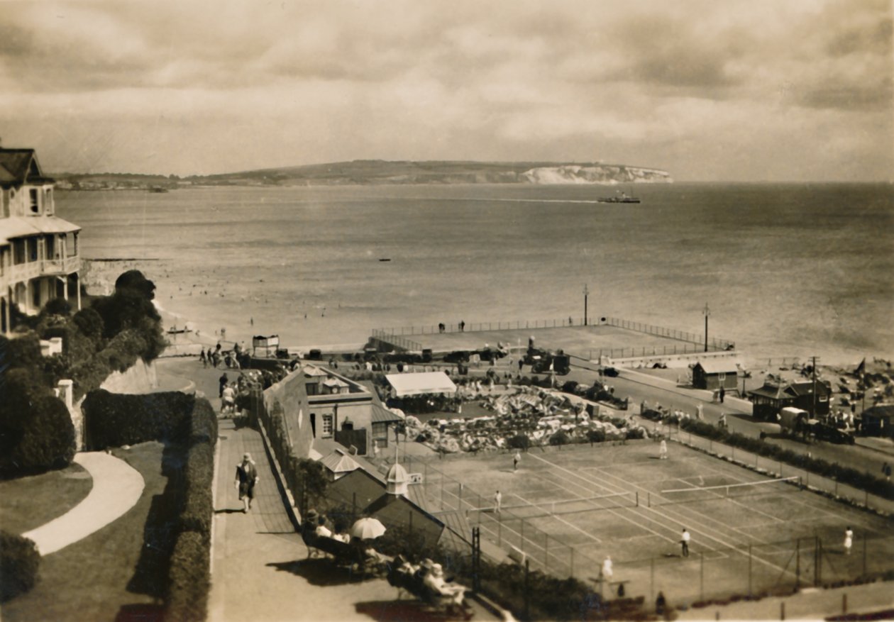 Tribunais de Coreto e Tennnis, Shanklin, IW, c1920. de Unbekannt