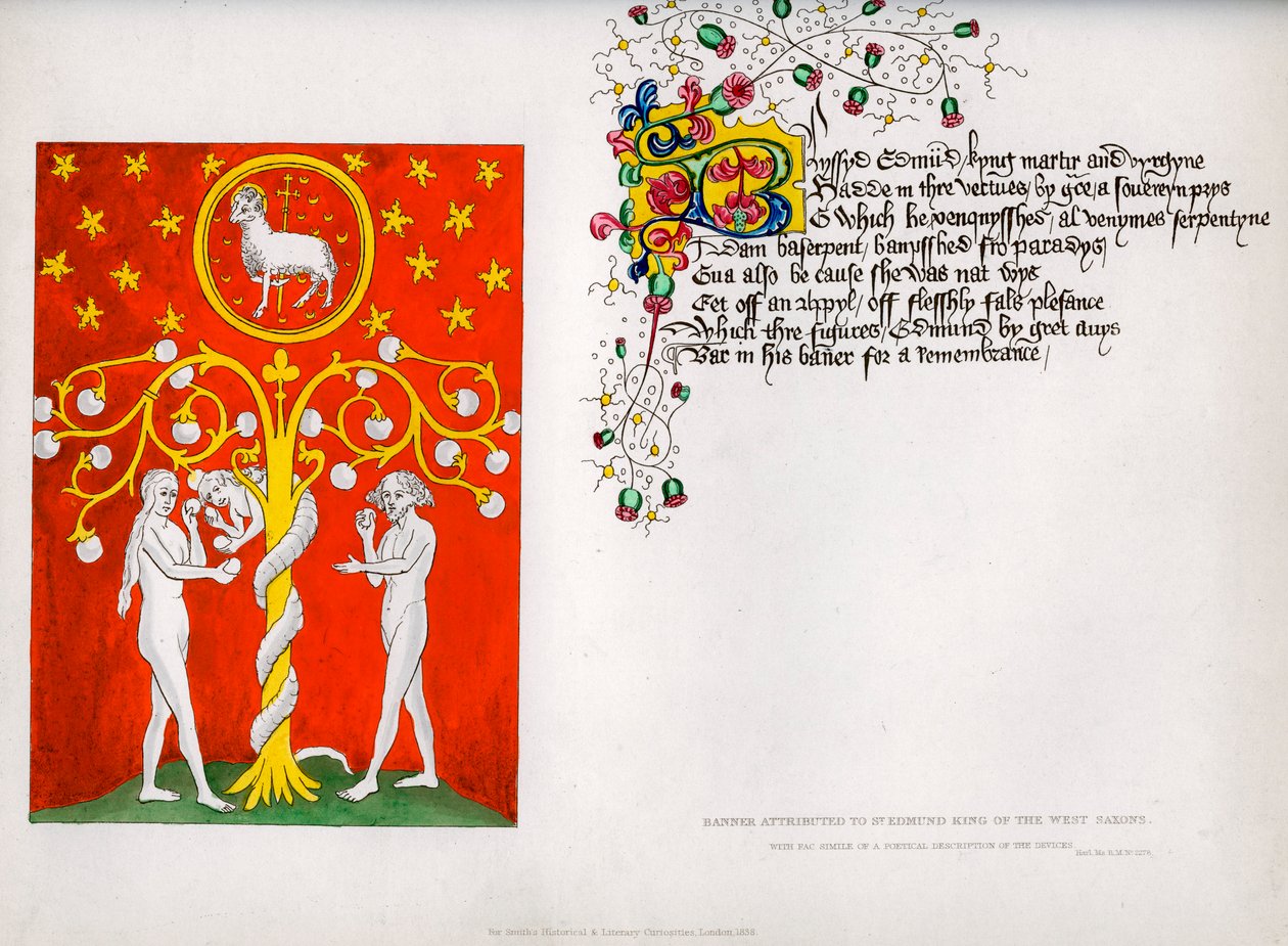 Faixa e poema, século c15th, 1840 de Unbekannt