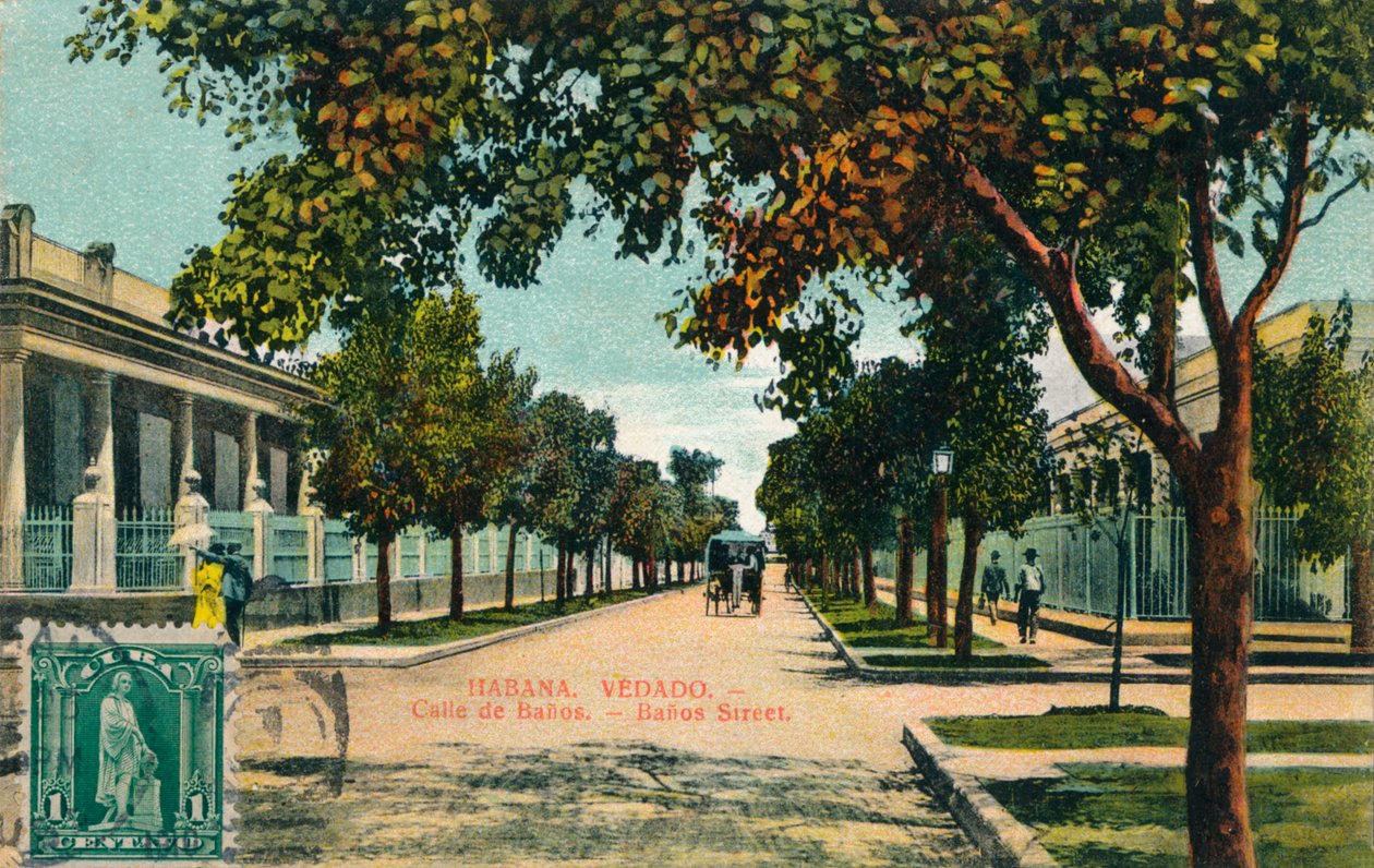 Rua Banos, Havana, Cuba, c1910 de Unbekannt