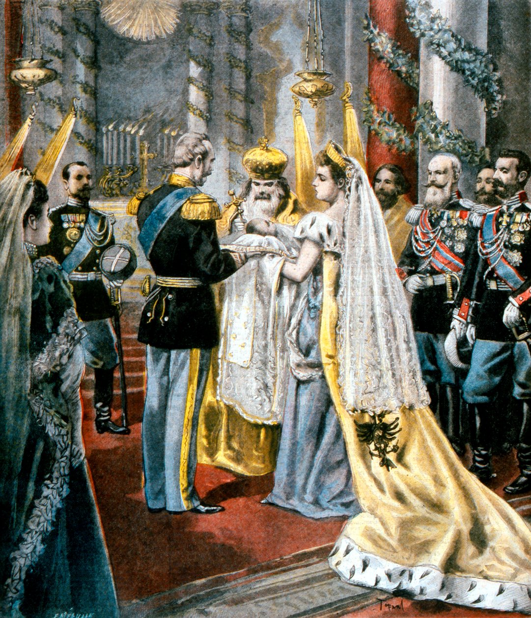 Batismo da Grã-duquesa Tatiana, filha de Nicolau II da Rússia, 1897 de Unbekannt