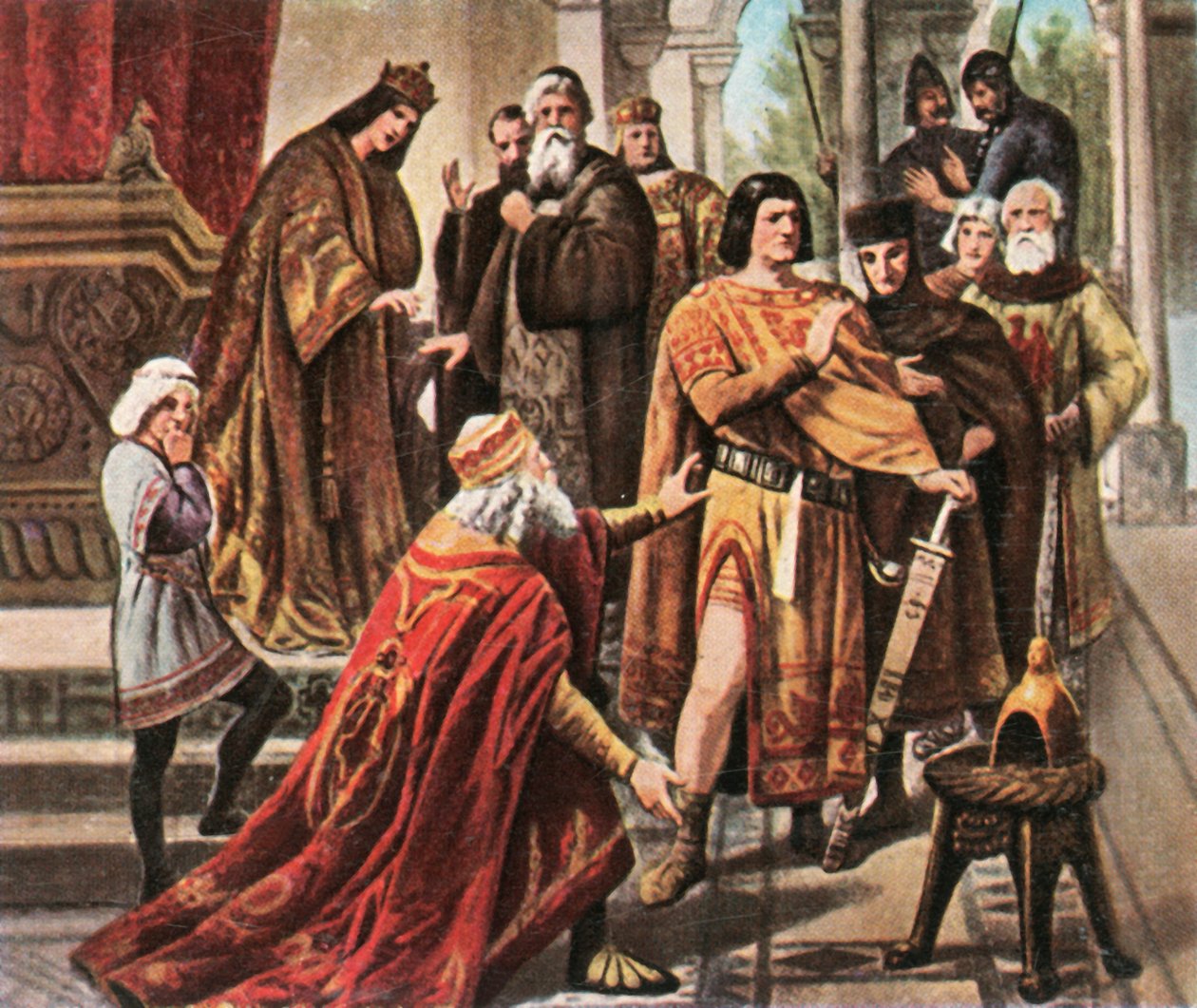Barbarossa pede ajuda a Henrique, o Leão, 1176, 1936. de Unbekannt