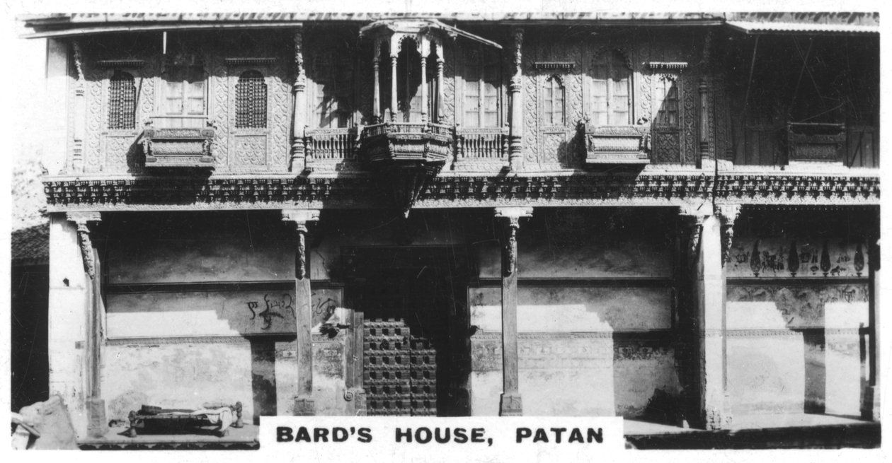 Casa dos bardos, Patan, Índia, c1925 de Unbekannt