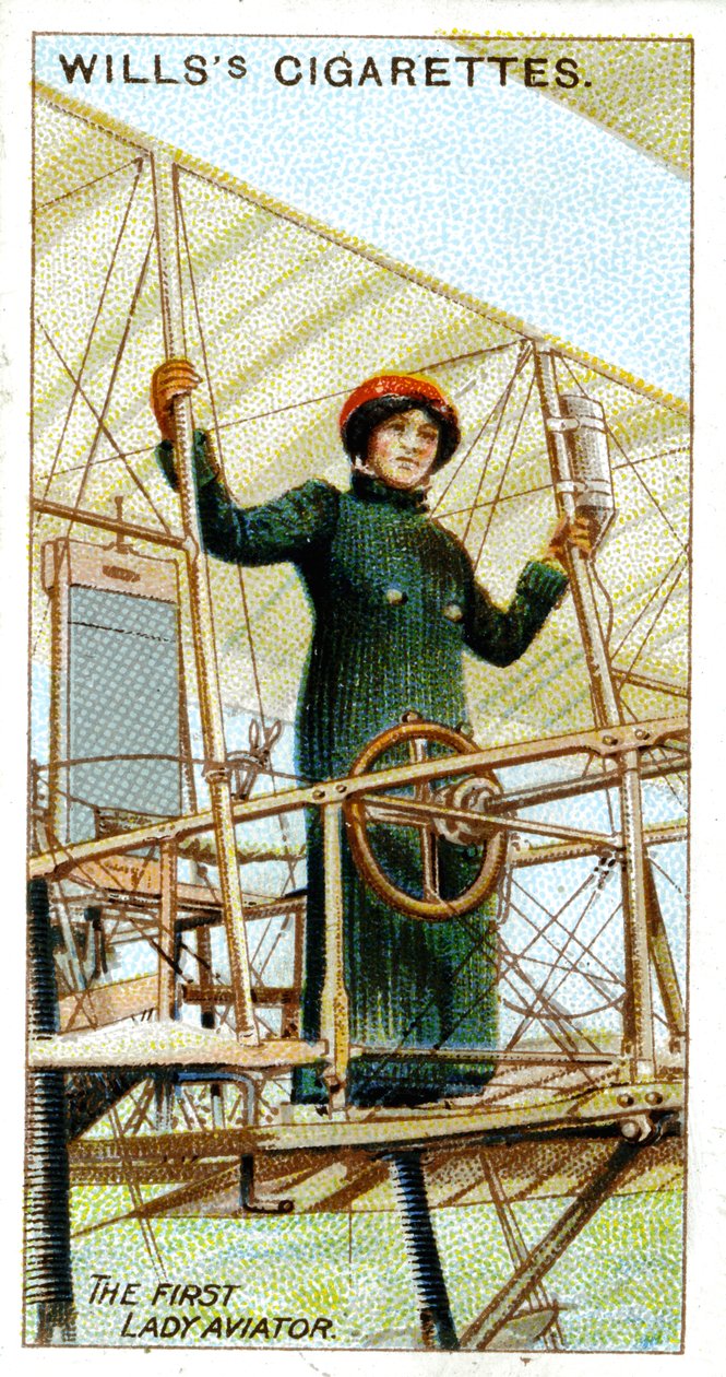 Baronesa Raymonde Delaroche, primeira mulher a ter licença de piloto, 1909 de Unbekannt