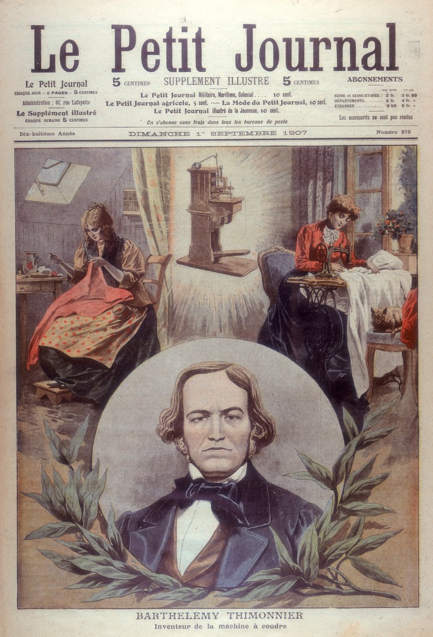 Barthelemy Thimonnier, inventor francês do século XIX, [1907] de Unbekannt