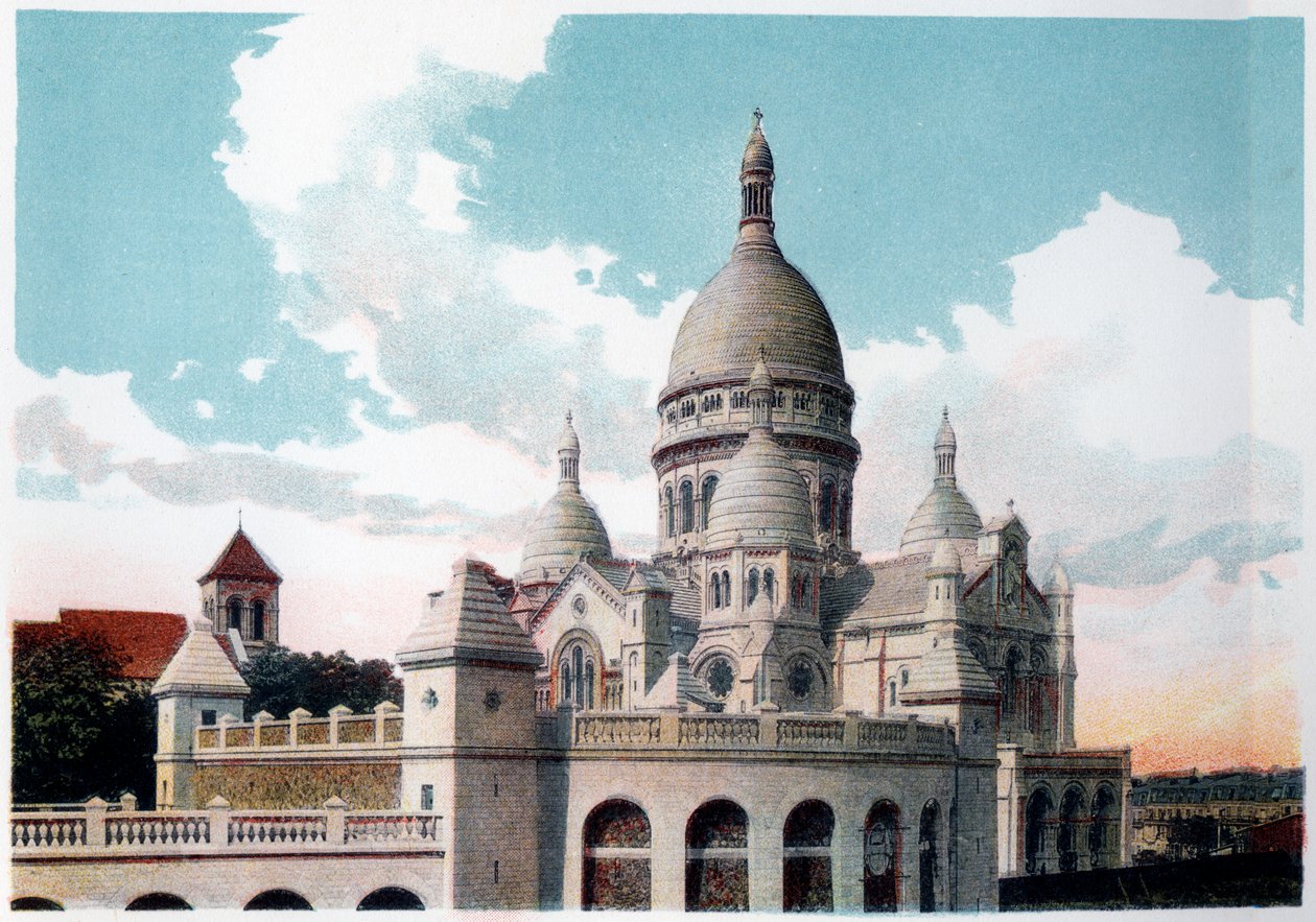 Basílica do Sacre Coeur, Paris, c1900 de Unbekannt