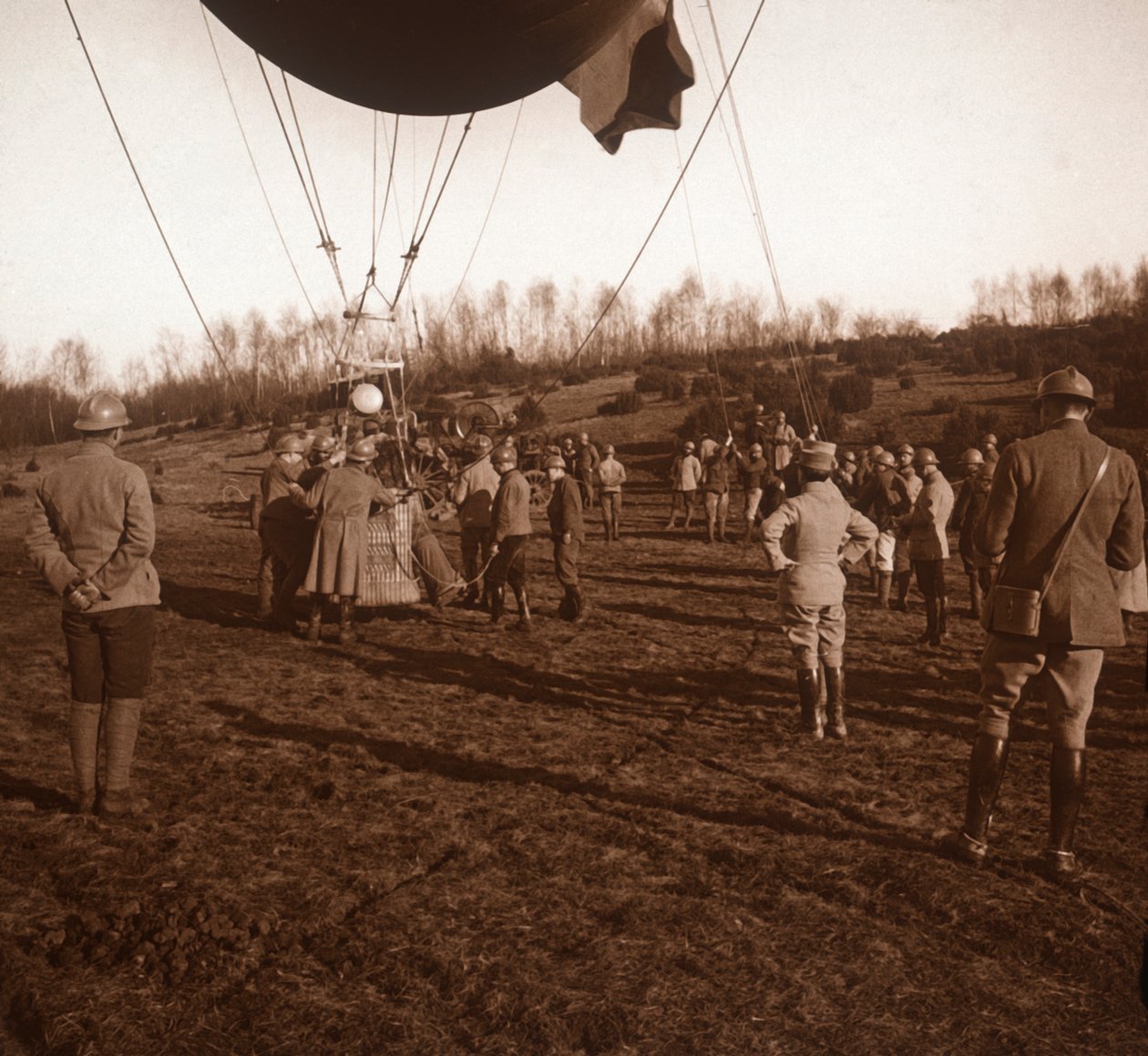 Cesta de balão de barragem, c1914-c1918 de Unbekannt