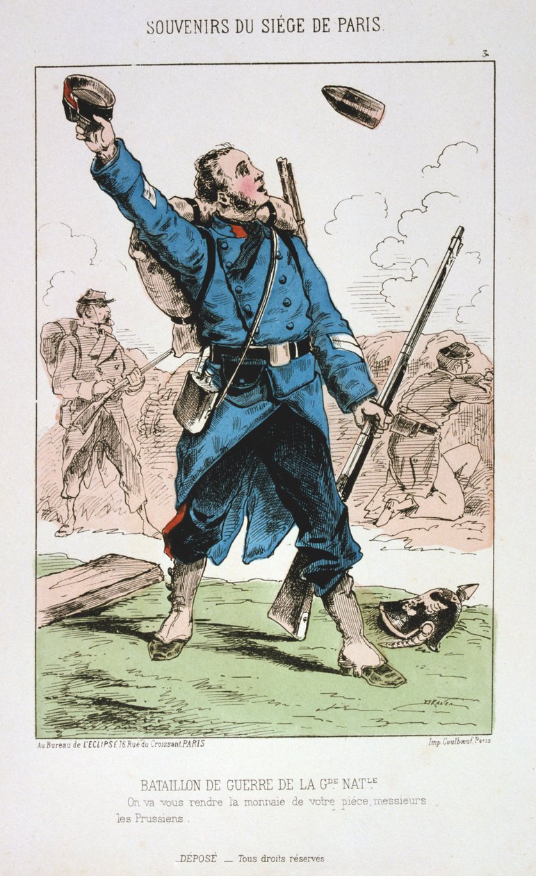 Batalhão da Guerra da Guarda Nacional, Cerco a Paris, 1870-1871 de Unbekannt
