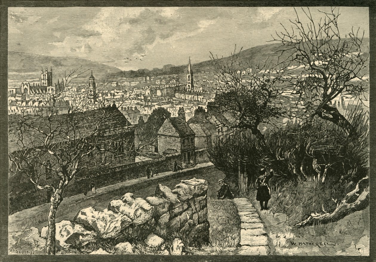 Bath, de Beechen Cliff, 1898. de Unbekannt