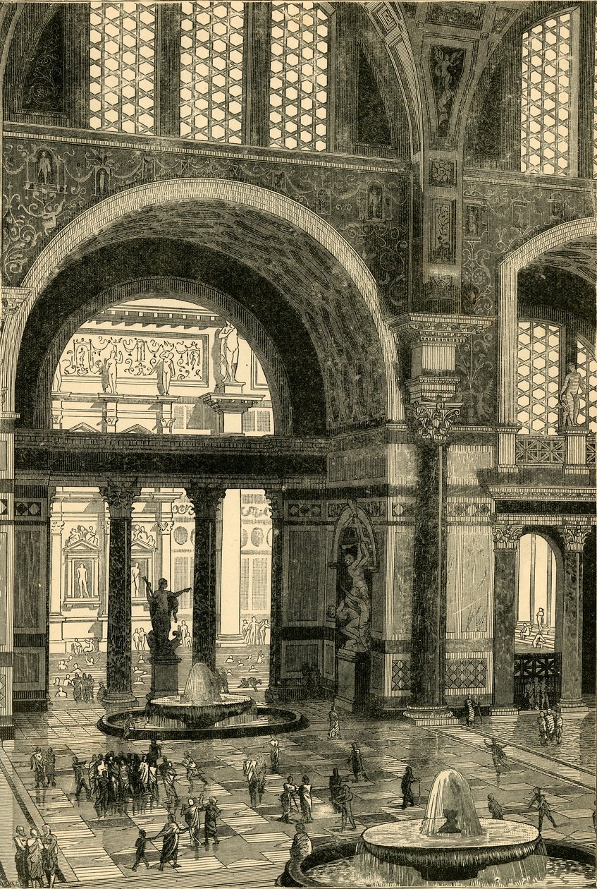 Banhos de Caracalla restaurados, 1890. de Unbekannt