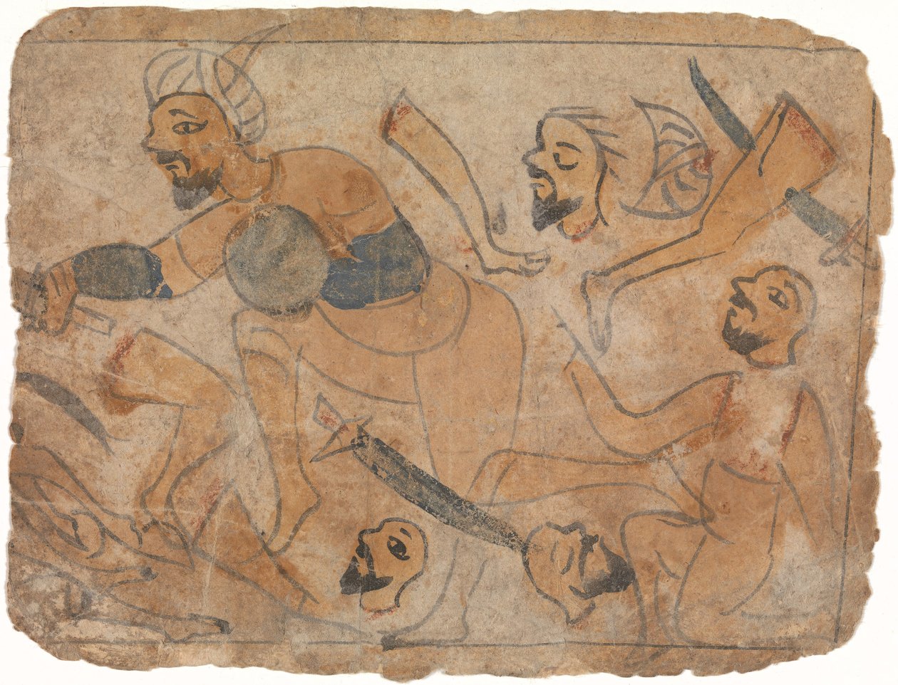 Battle Scene, século XIII. de Unbekannt