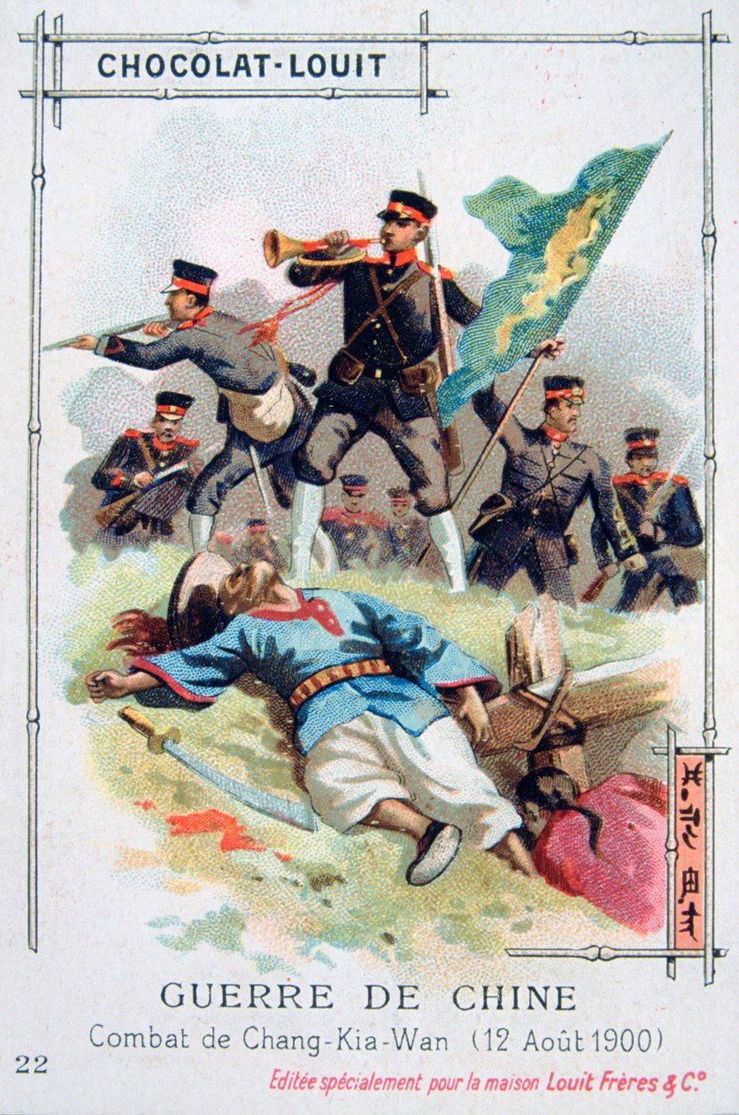 Batalha em Chang-Kia-Wan, China, rebelião dos boxeadores, 12 de agosto de 1900 de Unbekannt