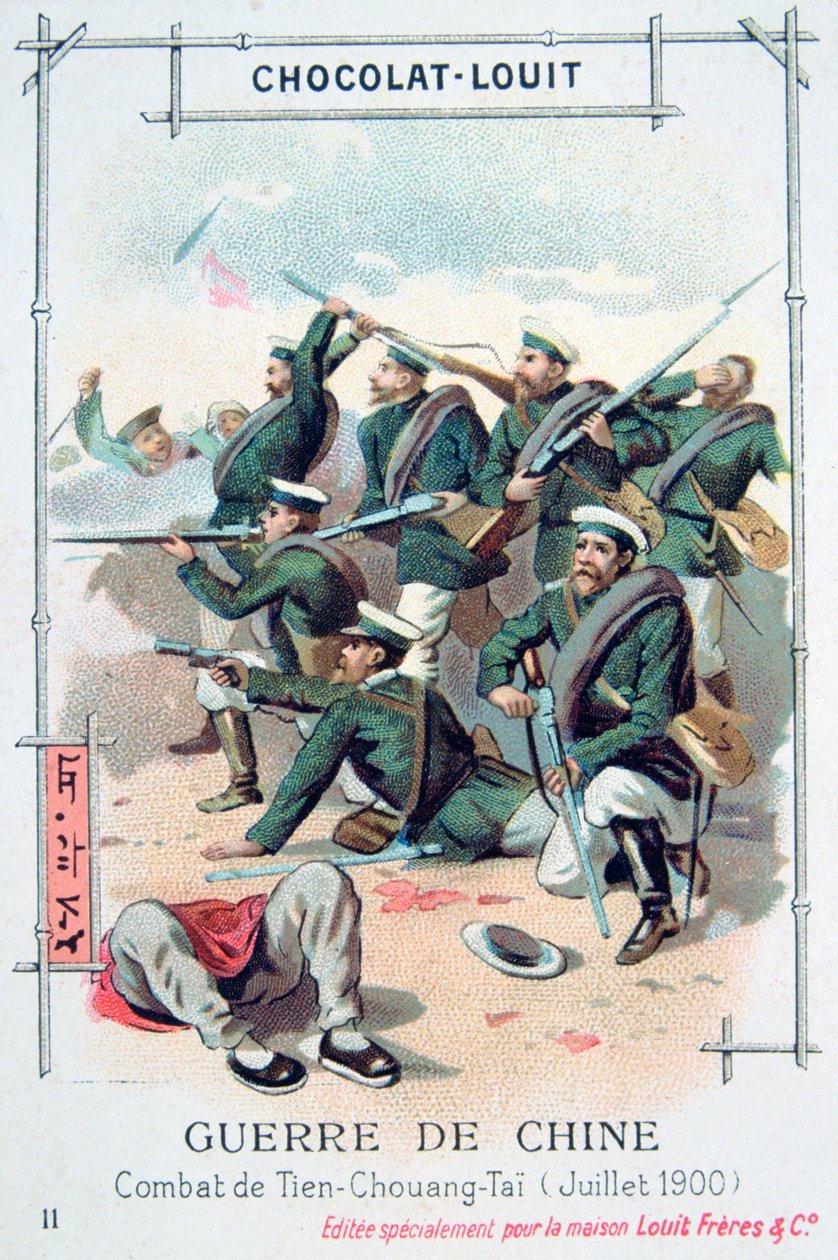 Batalha em Tien-Chuang-Tai, China, rebelião dos boxeadores, julho de 1900 de Unbekannt