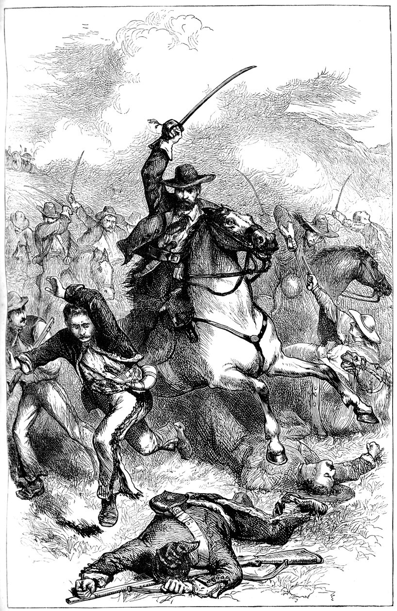 Batalha de Buena Vista, México, 1847 c1880 de Unbekannt