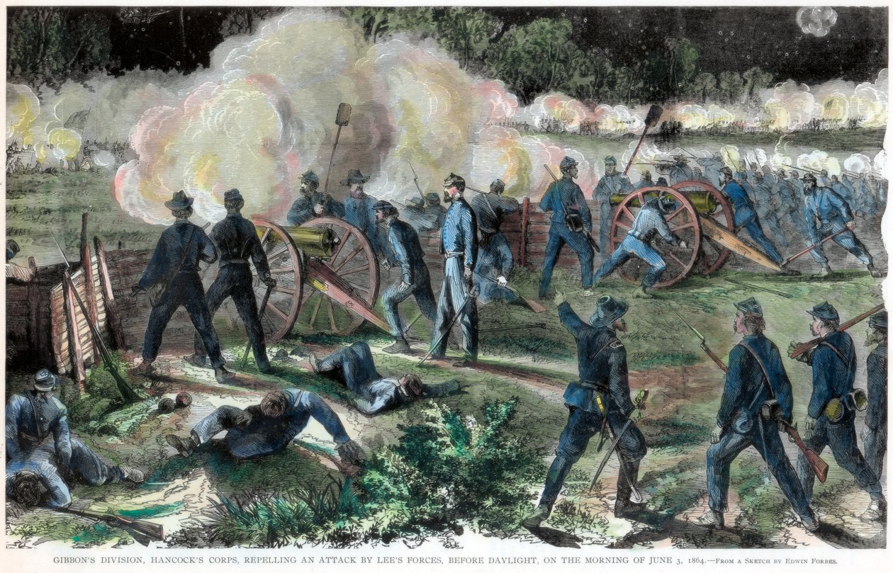 Batalha de Cold Harbor, Virgínia, Guerra Civil Americana, 3 de junho de 1864 de Unbekannt