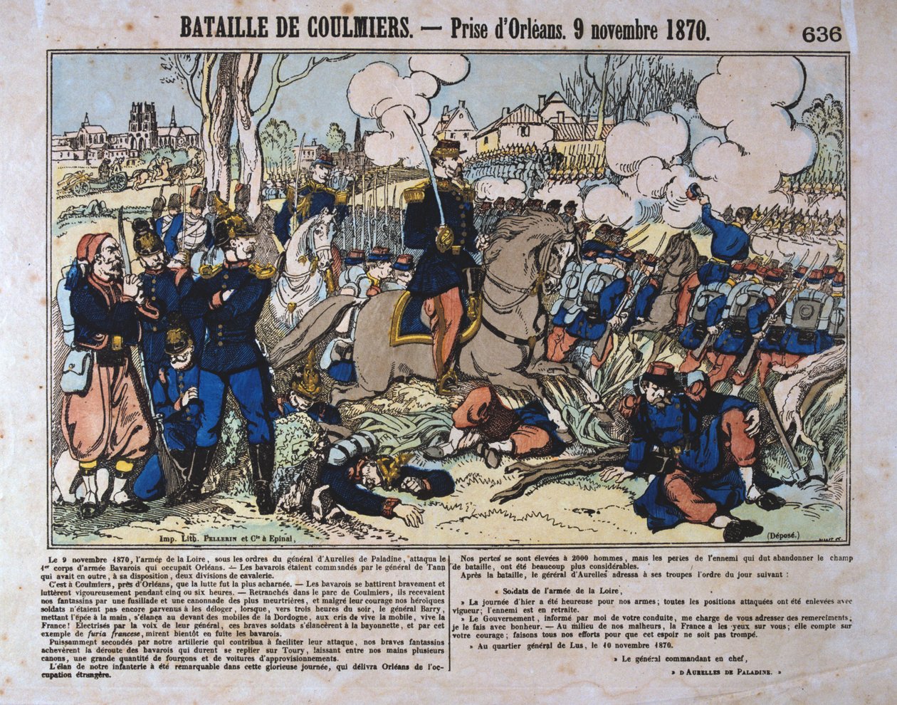 Batalha de Coulmiers, Guerra Franco-Prussiana, 9 de novembro de 1870 de Unbekannt