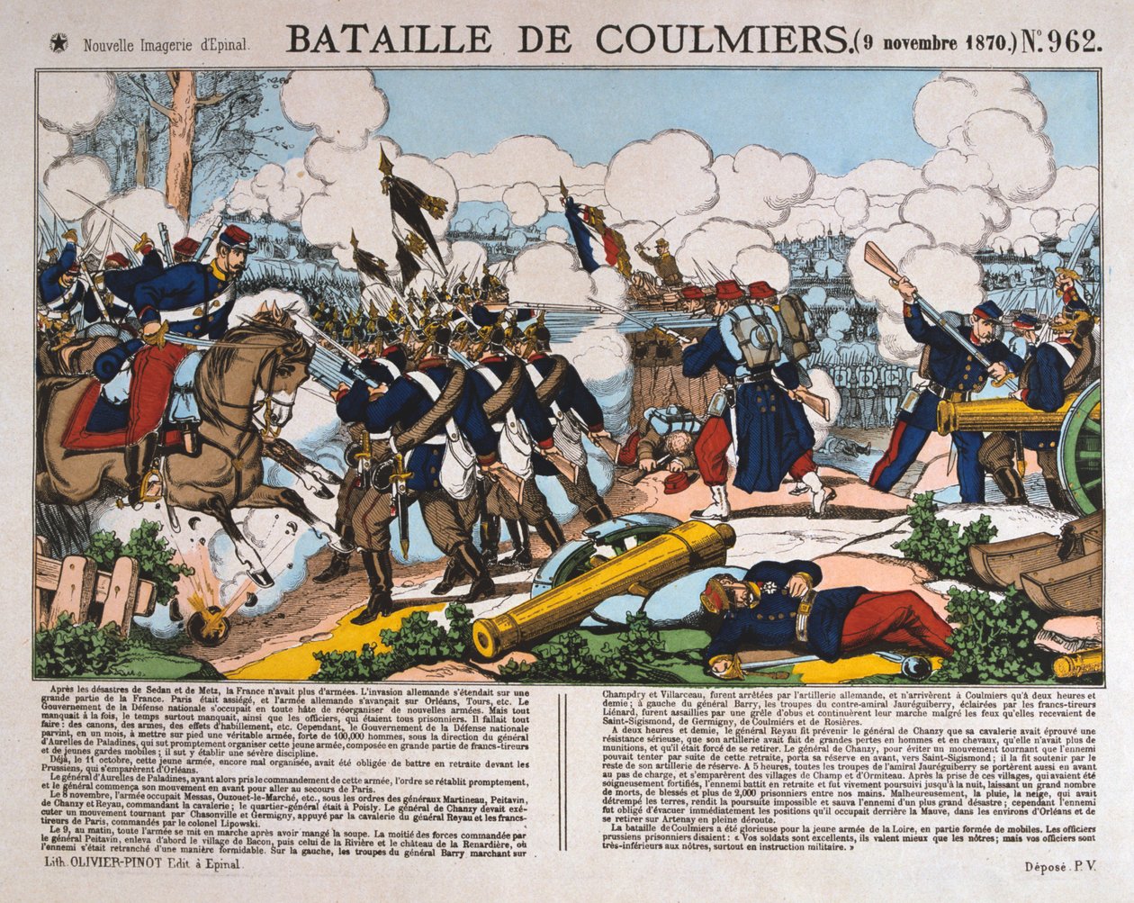 Batalha de Coulmiers, Guerra Franco-Prussiana, 9 de novembro de 1870 de Unbekannt
