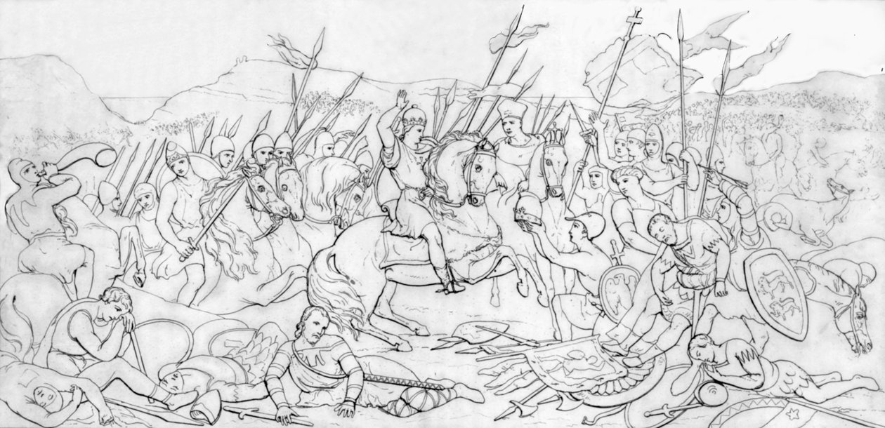 Batalha de Hastings, 1066, 1835. de Unbekannt