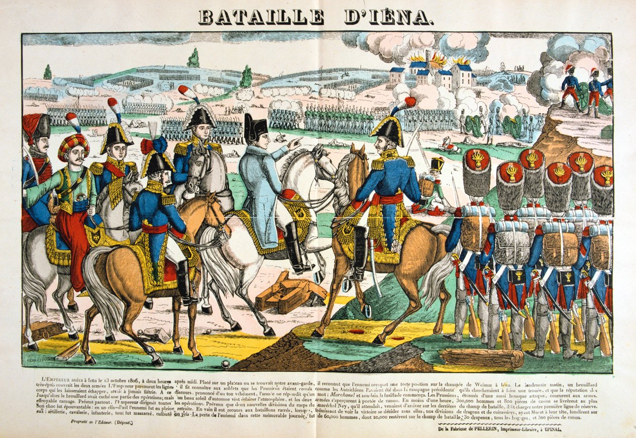 Batalha de Jena, 14 de outubro de 1806, c1835 de Unbekannt