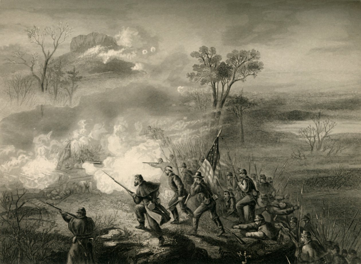 Batalha da Montanha Lookout, 1878. de Unbekannt