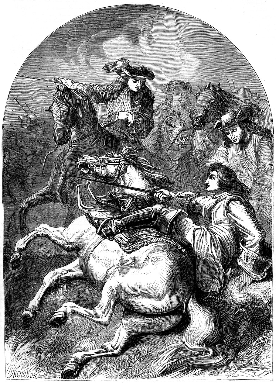 Batalha de Malplaquet, 1709, século XIX de Unbekannt