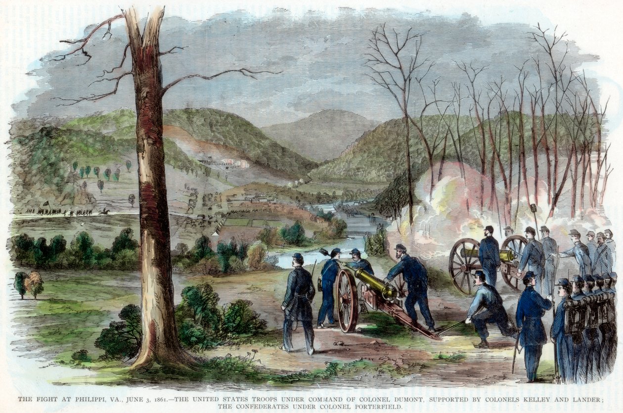 Batalha de Philippi, Virgínia Ocidental, Guerra Civil Americana, 3 de junho de 1861 de Unbekannt